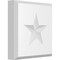 Ekena Millwork Standard Sedgwick Star Rosette With Beveled Edge, 5"W x 5"H x 1"P ROSP050X050X100SDG07 - alternate 1